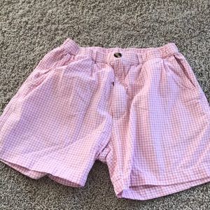 Gently worn Chubbies pink checkered shorts